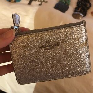 Coach credit card/license keychain wallet